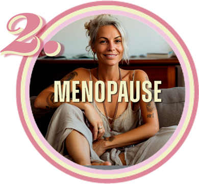 Confident woman representing the menopause stage.