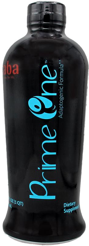 Saba Prime One Adaptogenic Formula dietary supplement bottle.